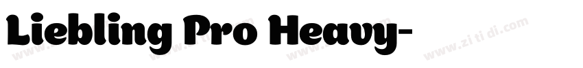 Liebling Pro Heavy字体转换